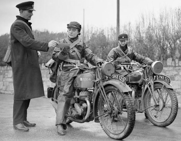 Soldiers with Royal Enfield(রয়্যাল এনফিল্ড) bike in word war.