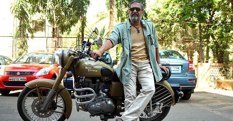 Nana Patekar with his Royal Enfield(রয়্যাল এনফিল্ড)