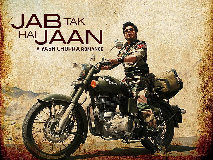 Royal Enfield(রয়্যাল এনফিল্ড) in "jab tak hai jaan" movie. Sharukh khan was the lead cast.